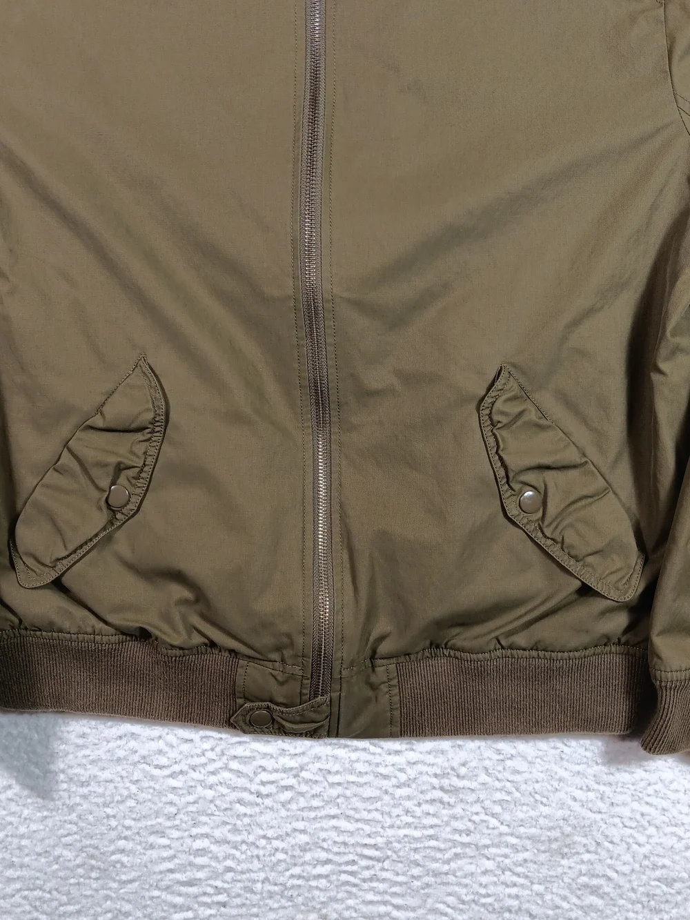 J Crew Jacket Mens Large Olive Green Military Flight Bomber G7583